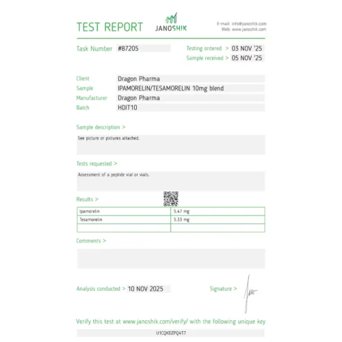 Ipamorelin/Tesamorelin Lab Test Results – 2025-11-10